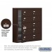 Salsbury Cell Phone Storage Locker - with Front Access Panel - 5 Door High Unit (5 Inch Deep Compartments) - 10 B Doors (9 usable) - Bronze - Surface Mounted - Resettable Combination Locks